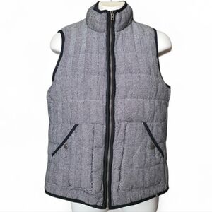 A New Day Women’s Black Herringbone Quilted Lined Puffer Vest S